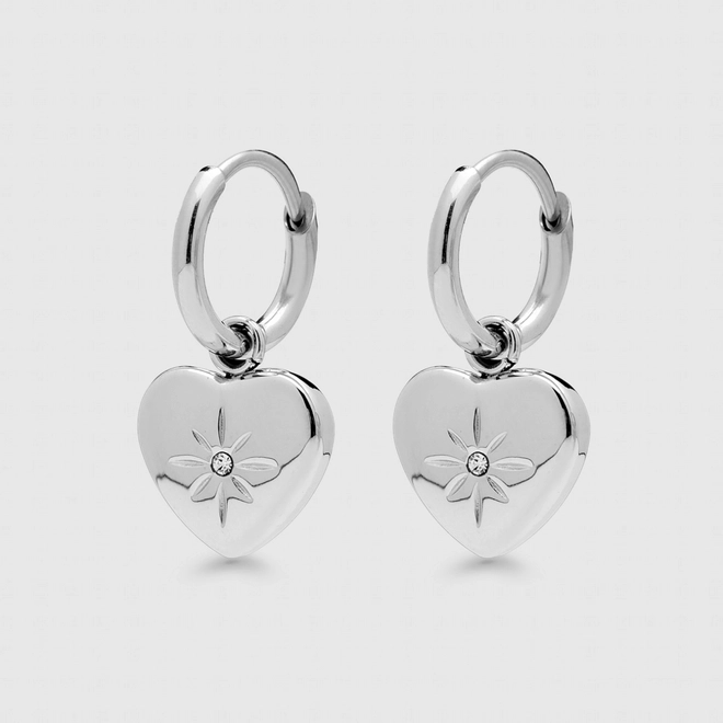 Сережки Heart silver