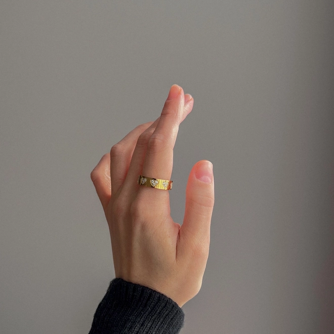 Каблучка Love gold