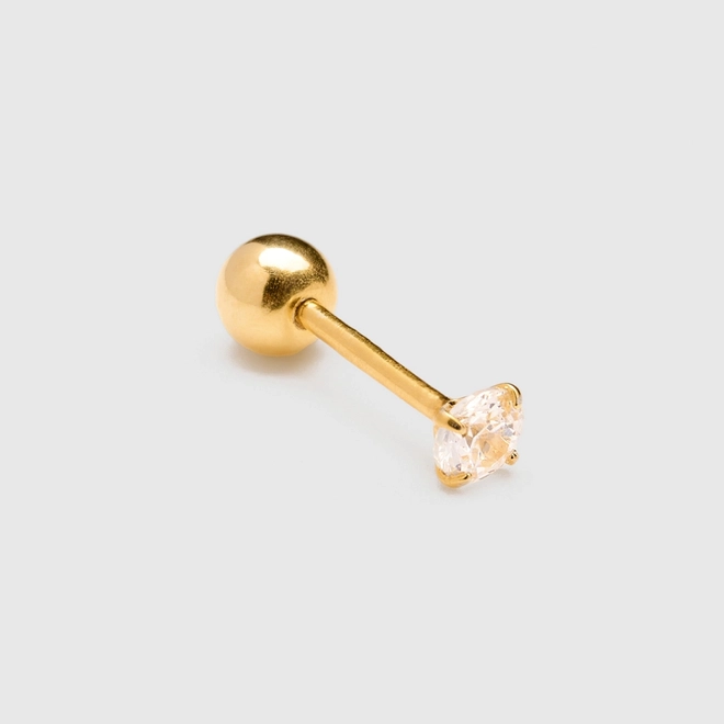 Сережка Diamond stud gold