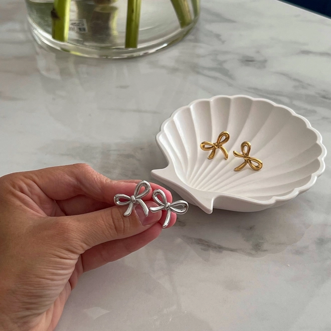 СЕРЕЖКИ BOWS MINI SILVER