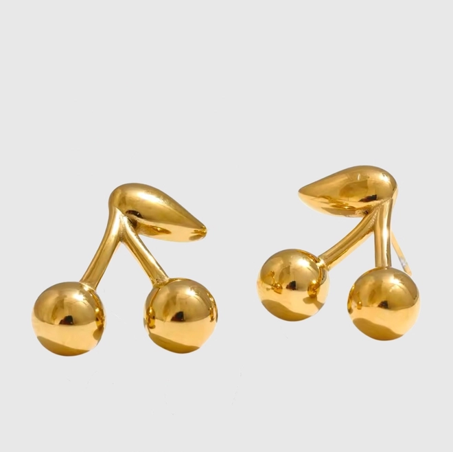 СЕРЕЖКИ CHERRY GOLD