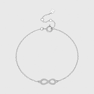 БРАСЛЕТ INFINITY DIAMOND SLVER