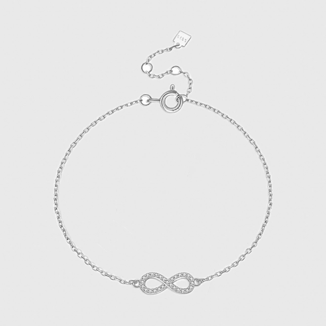 БРАСЛЕТ INFINITY DIAMOND SLVER