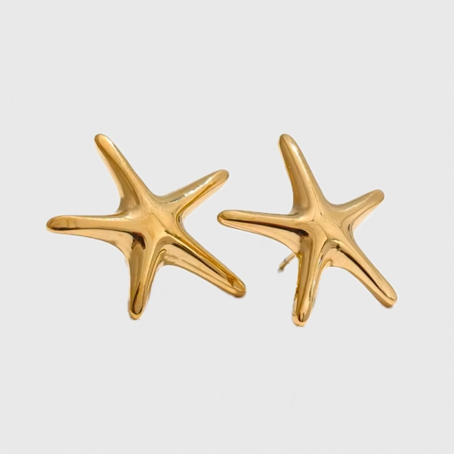 СЕРЕЖКИ STARFISH GOLD