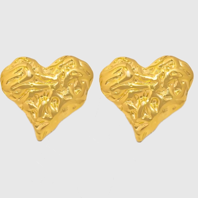 СЕРЕЖКИ MELTED HEART GOLD