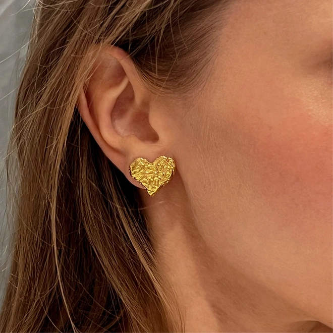 СЕРЕЖКИ MELTED HEART GOLD