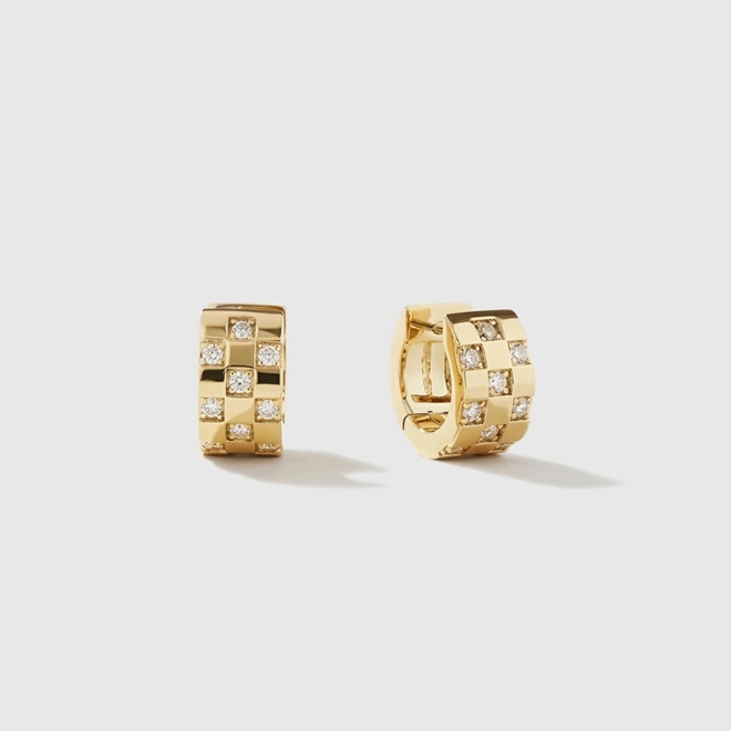 СЕРЕЖКИ CHESS GOLD