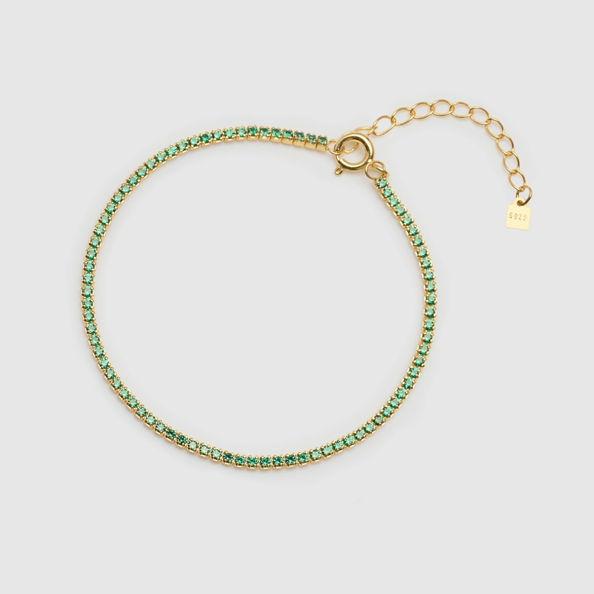 БРАСЛЕТ CANDY GREEN GOLD