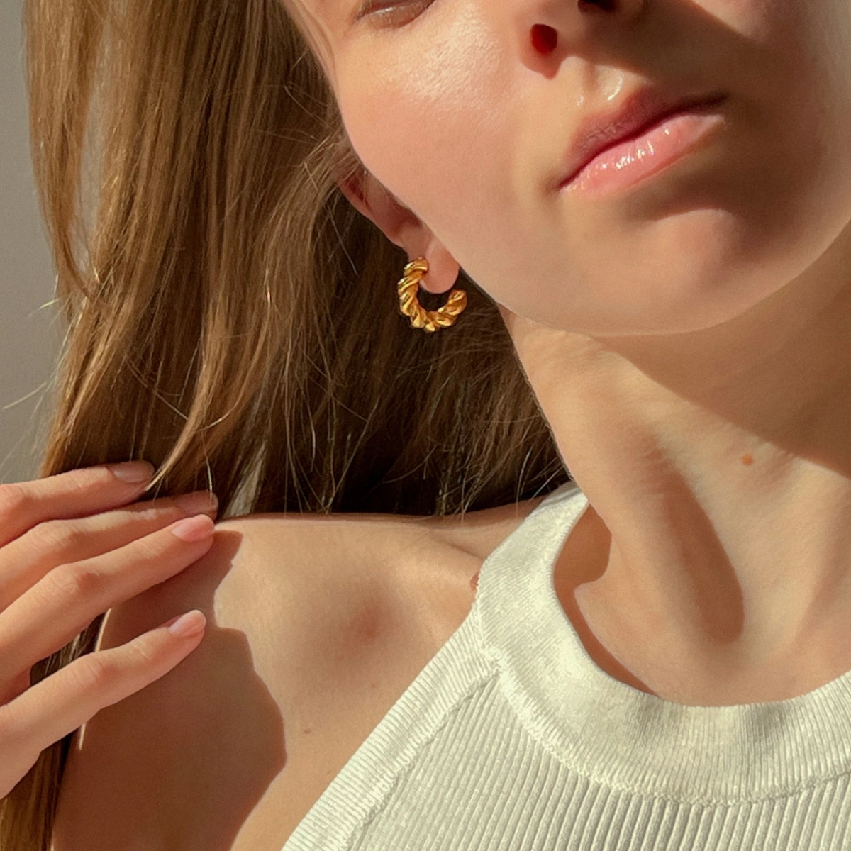 Сережки Twist gold