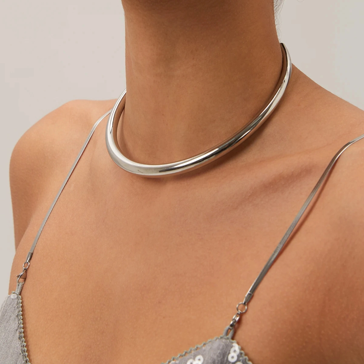 ЧОКЕР JASMIN SILVER