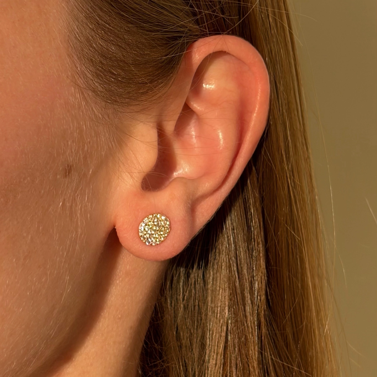 СЕРЕЖКИ COINS DIAMOND GOLD